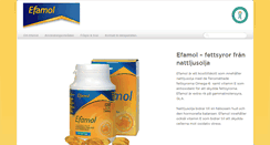 Desktop Screenshot of efamol.se